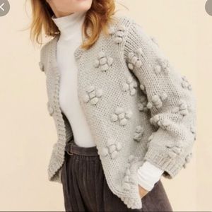 Callahan - Grey Heavy Knit Ball Sweater